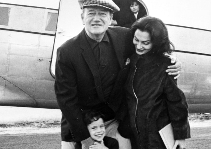 John Wayne and family